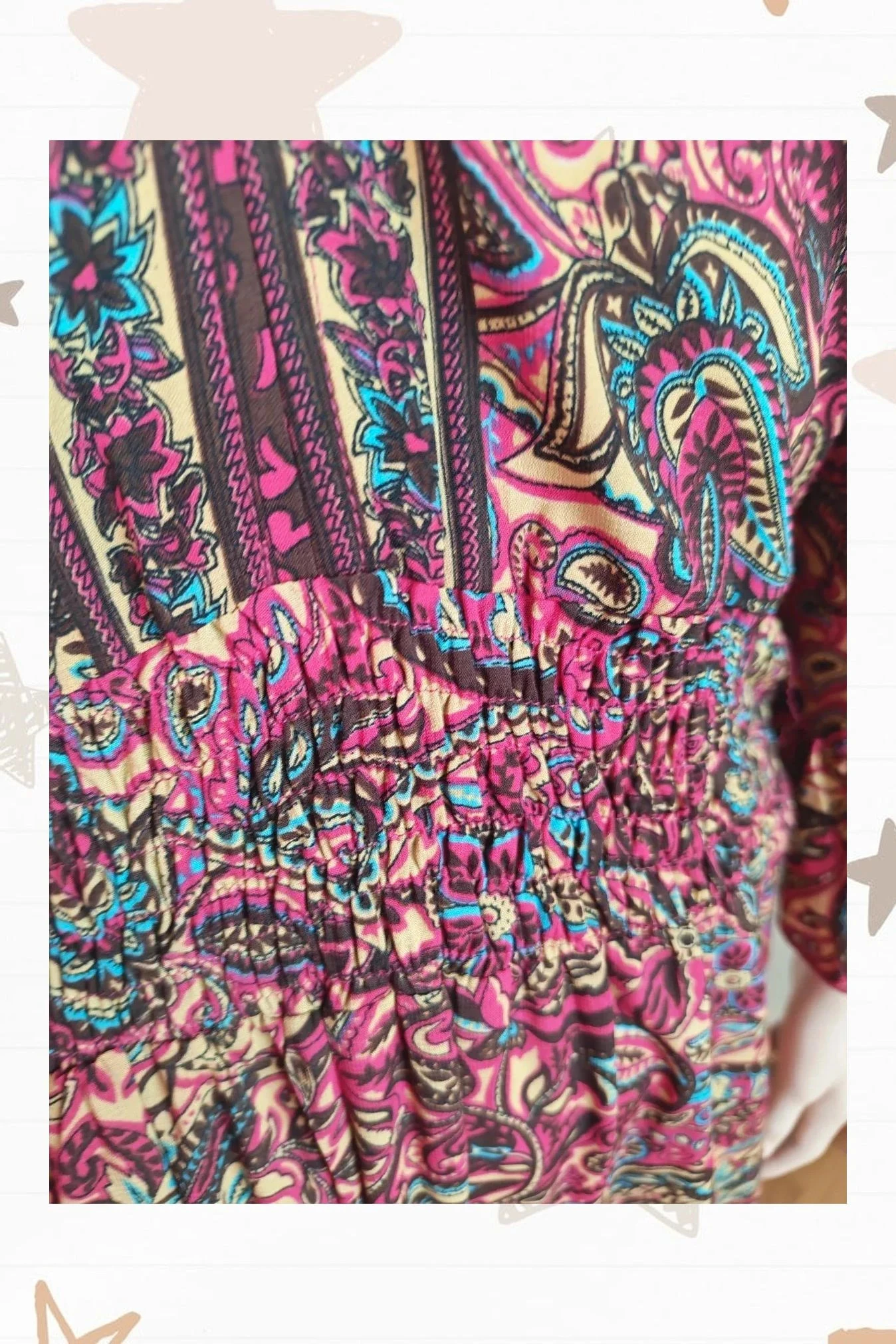 Vestido Largo Boho Chic Estampado Paisley – photo 3